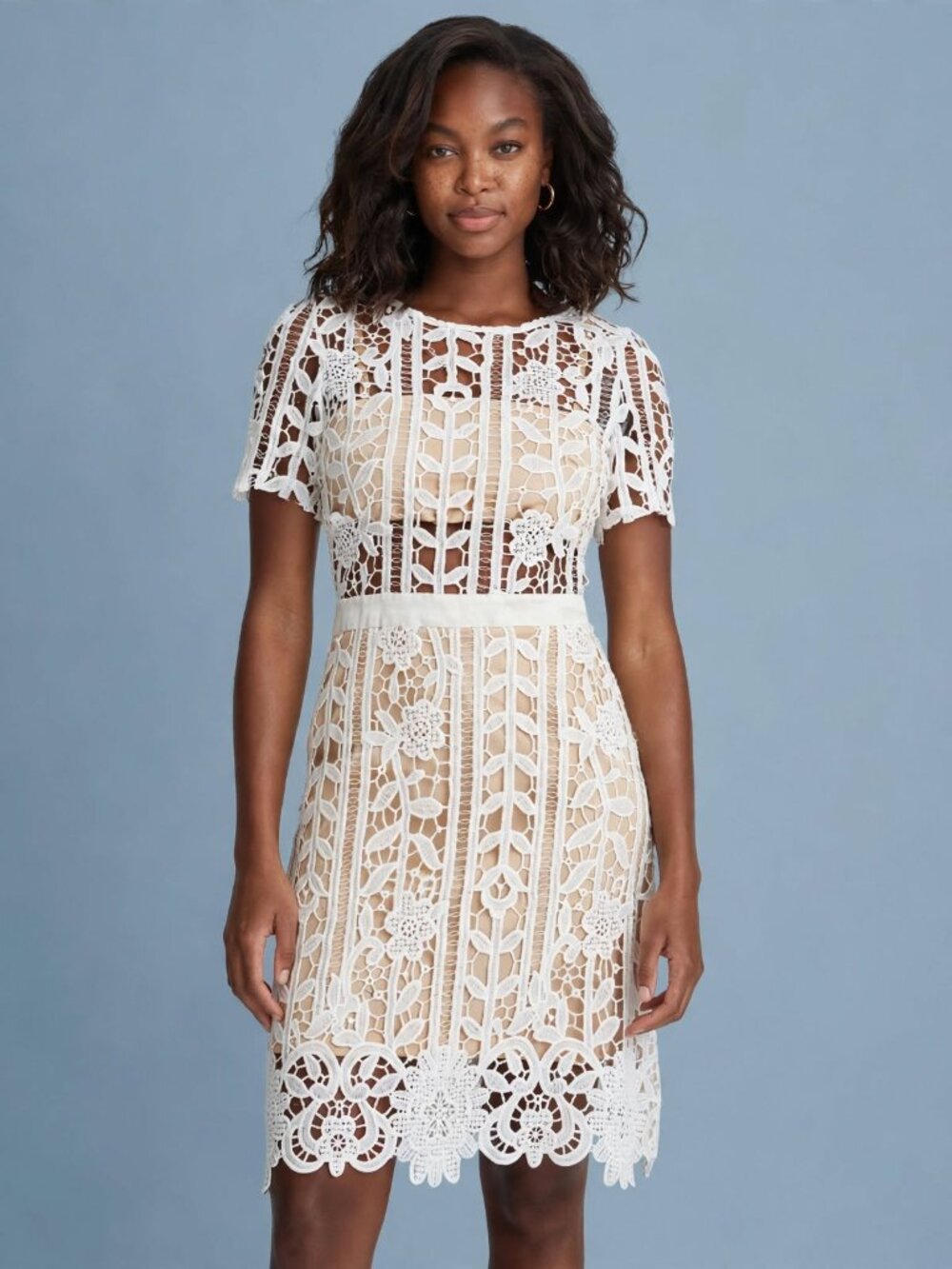 NWT Stunning White lace dress  Size Small